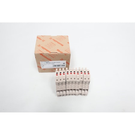 Weidmuller Terminal and Contact Block, 10PK WSI 6/LD 10-36V DC/AC